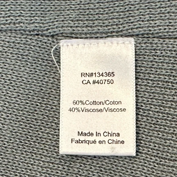 Marla Wynne Ponte Knit Open Cardigan Duster Light Sage - Picture 6 of 6